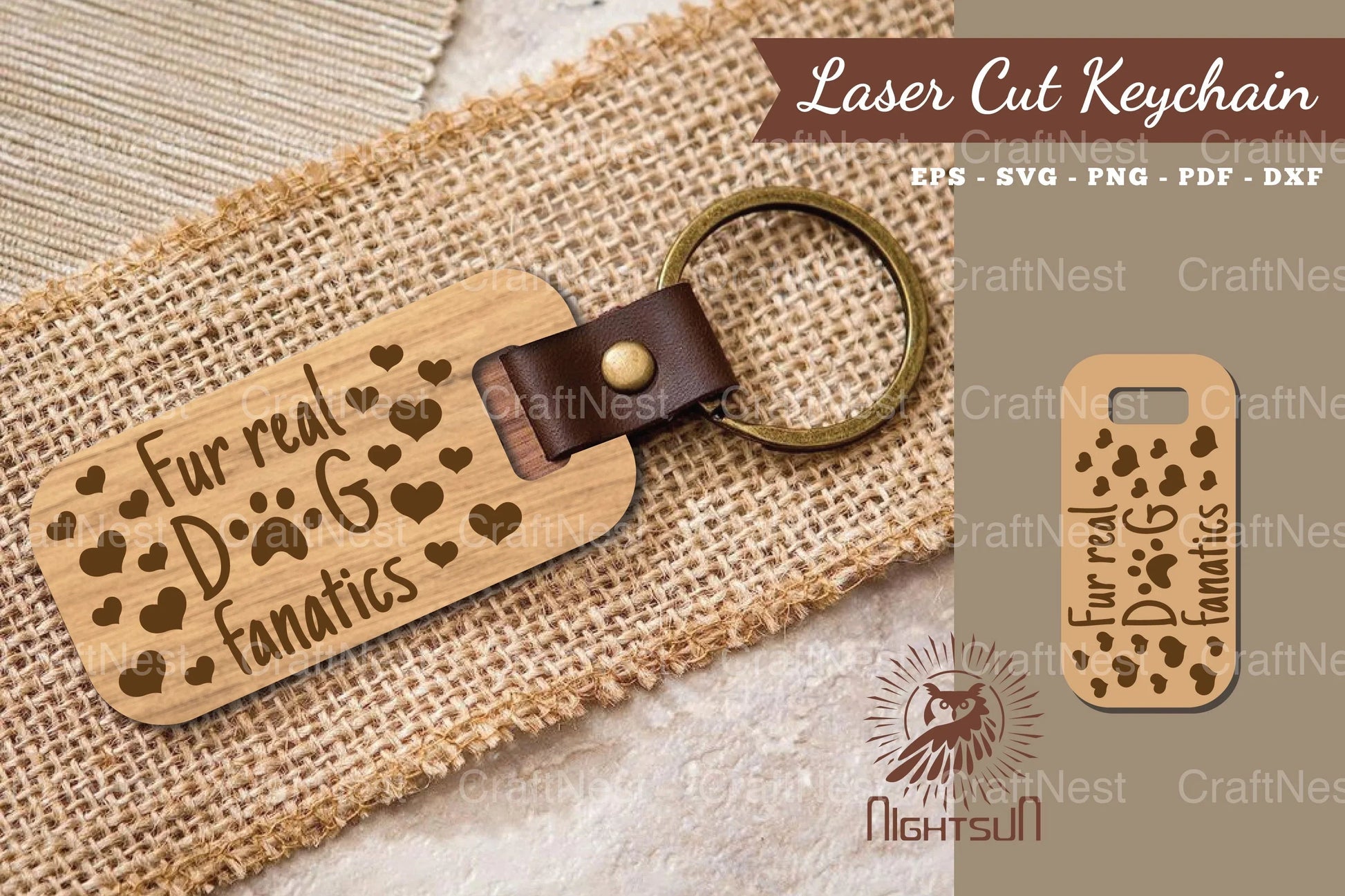Dog Quotes Laser Cut Keychain Bundle - CraftNest - Digital Crafting and Art