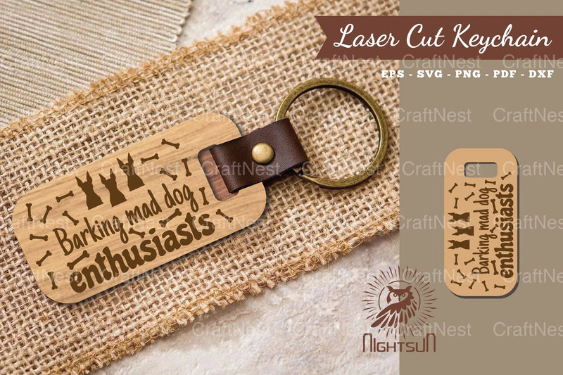 Dog Quotes Laser Cut Keychain Bundle - CraftNest - Digital Crafting and Art