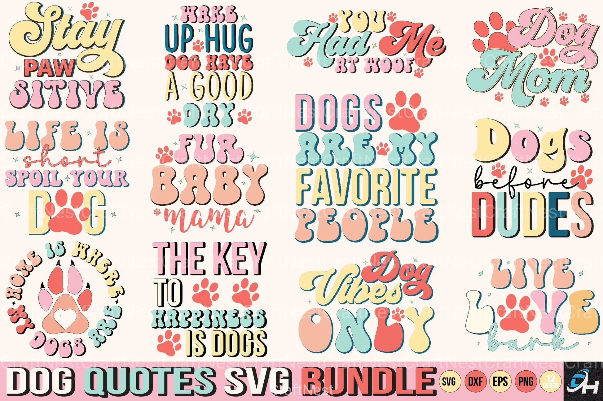 Dog Quotes Bundle - CraftNest - Digital Crafting and Art