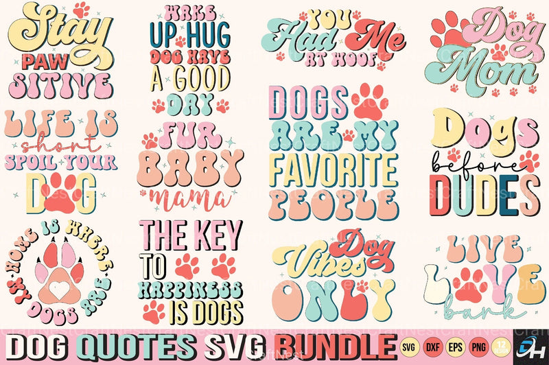 Dog Quotes Bundle - CraftNest - Digital Crafting and Art