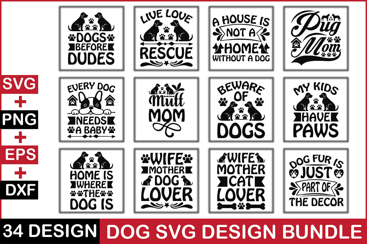Dog SVG Bundle 12