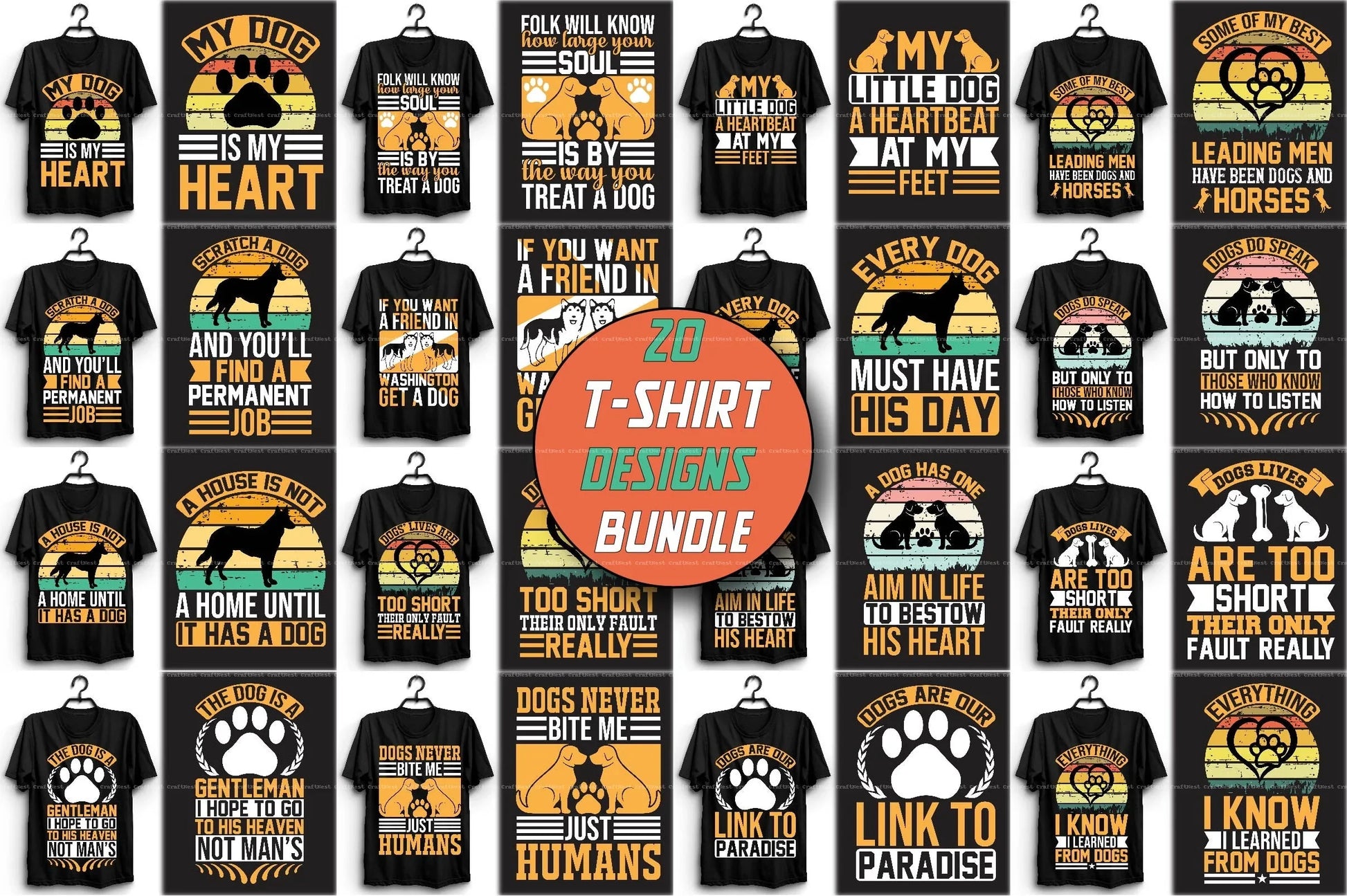 Dog SVG Bundle for Crafting - CraftNest - Digital Crafting and Art