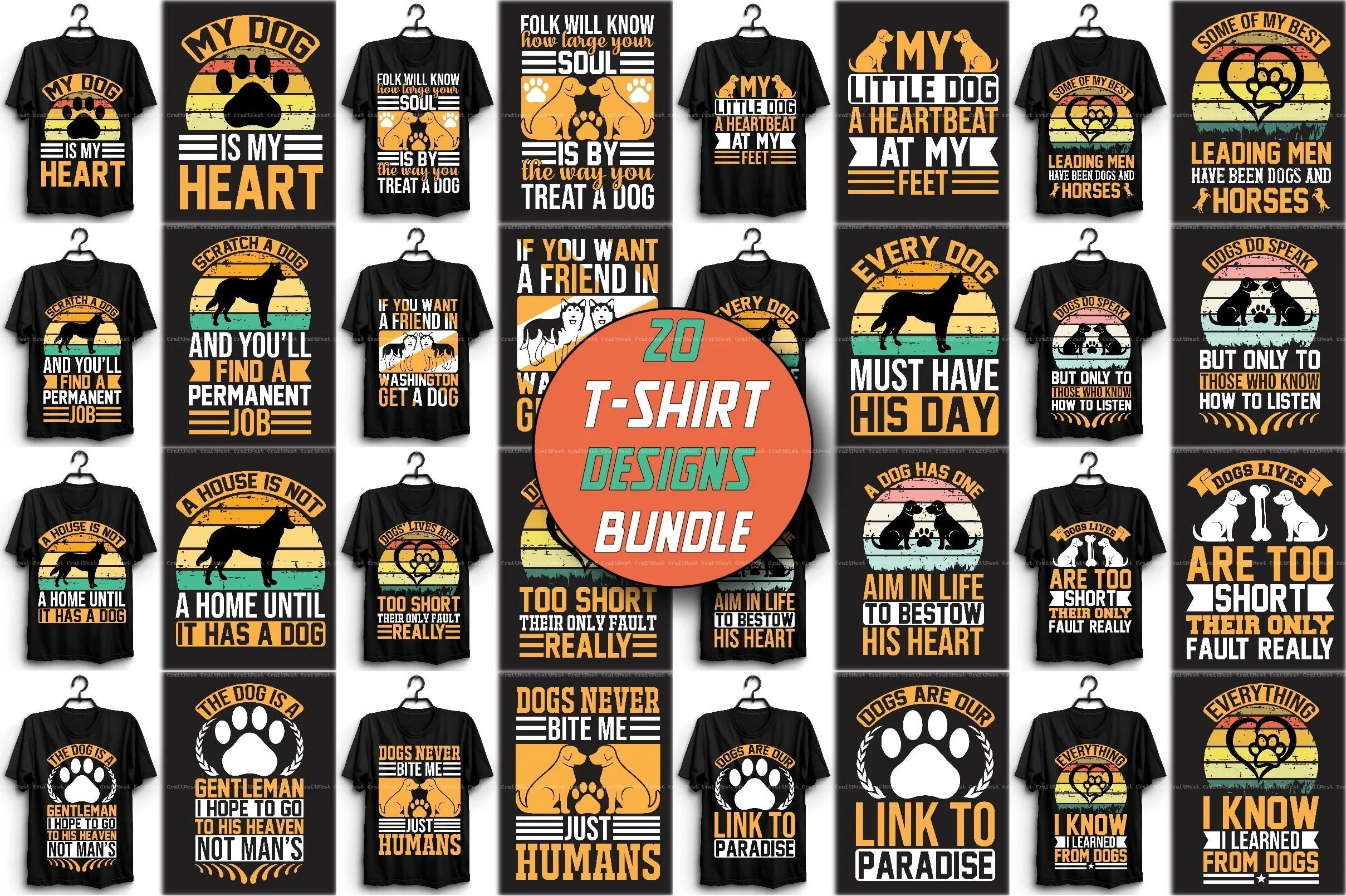 Dog SVG Bundle for Crafting - CraftNest - Digital Crafting and Art