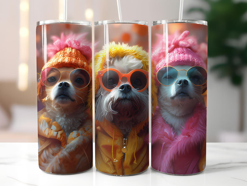 Dogs Easter 3 Tumbler Wrap - CraftNest
