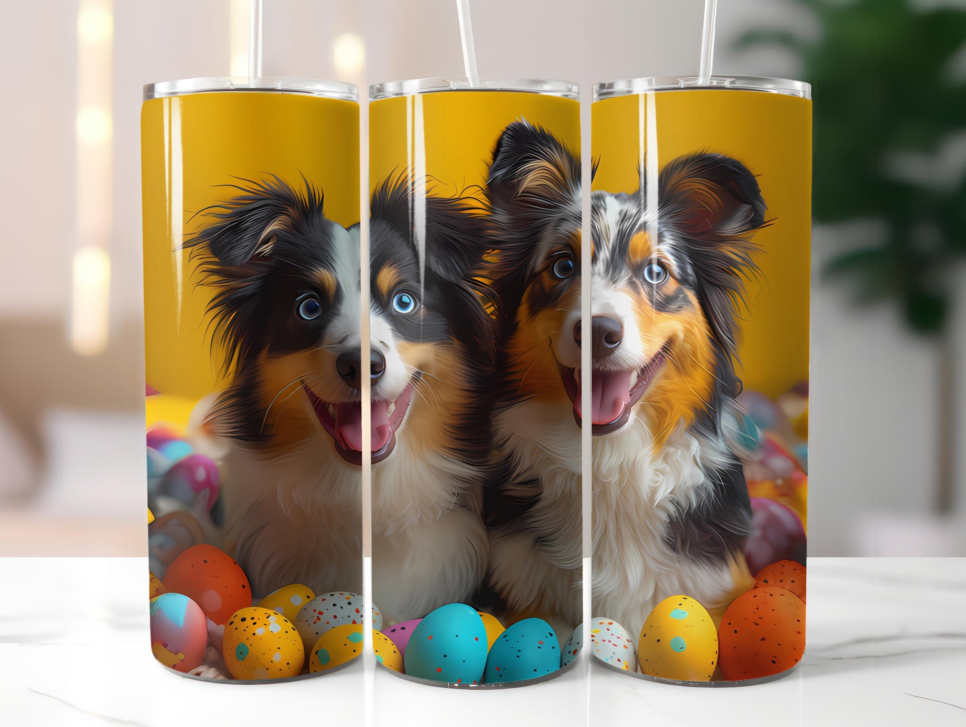Dogs Easter 3 Tumbler Wrap - CraftNest