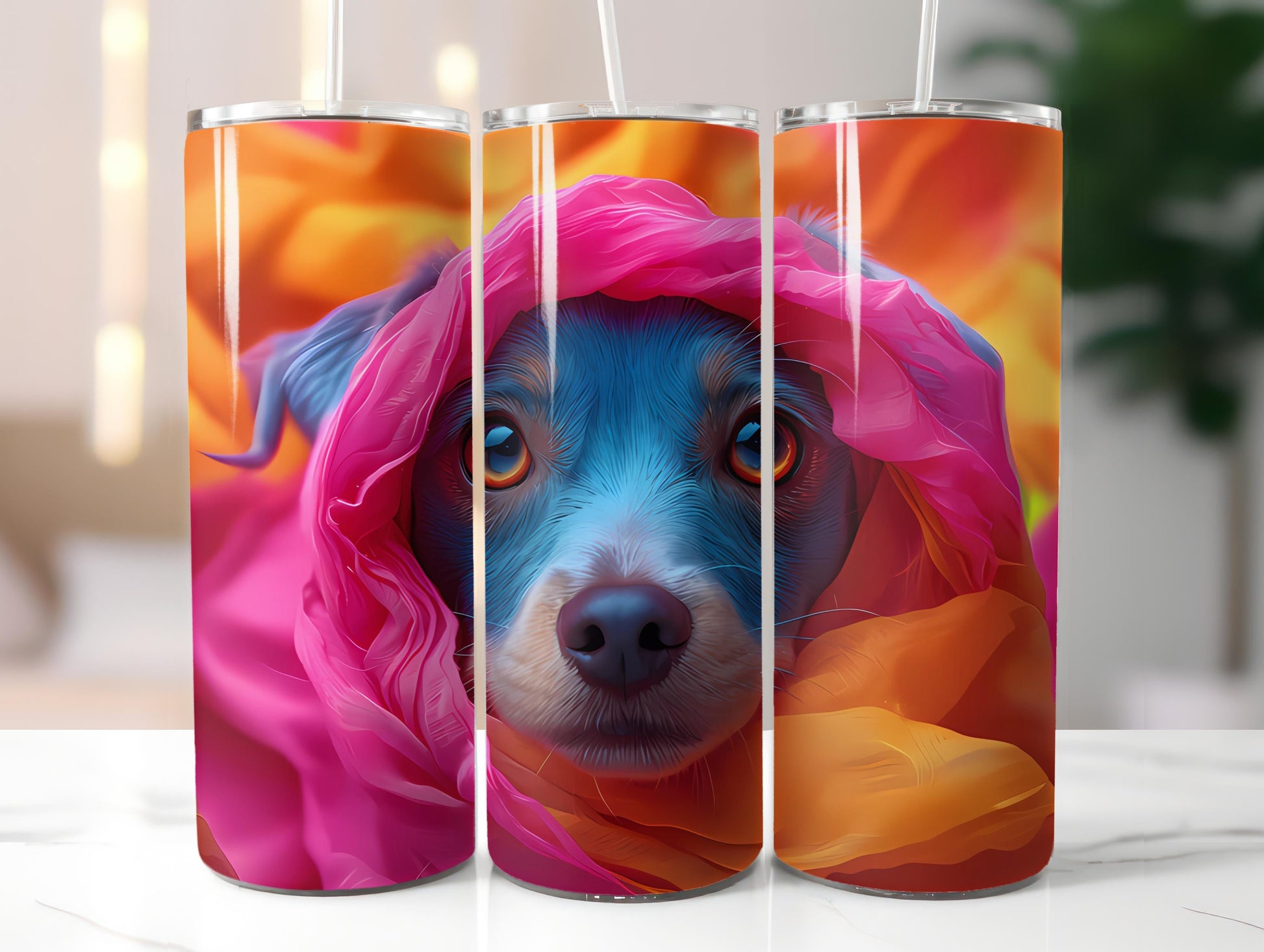 Dogs Easter 3 Tumbler Wrap - CraftNest