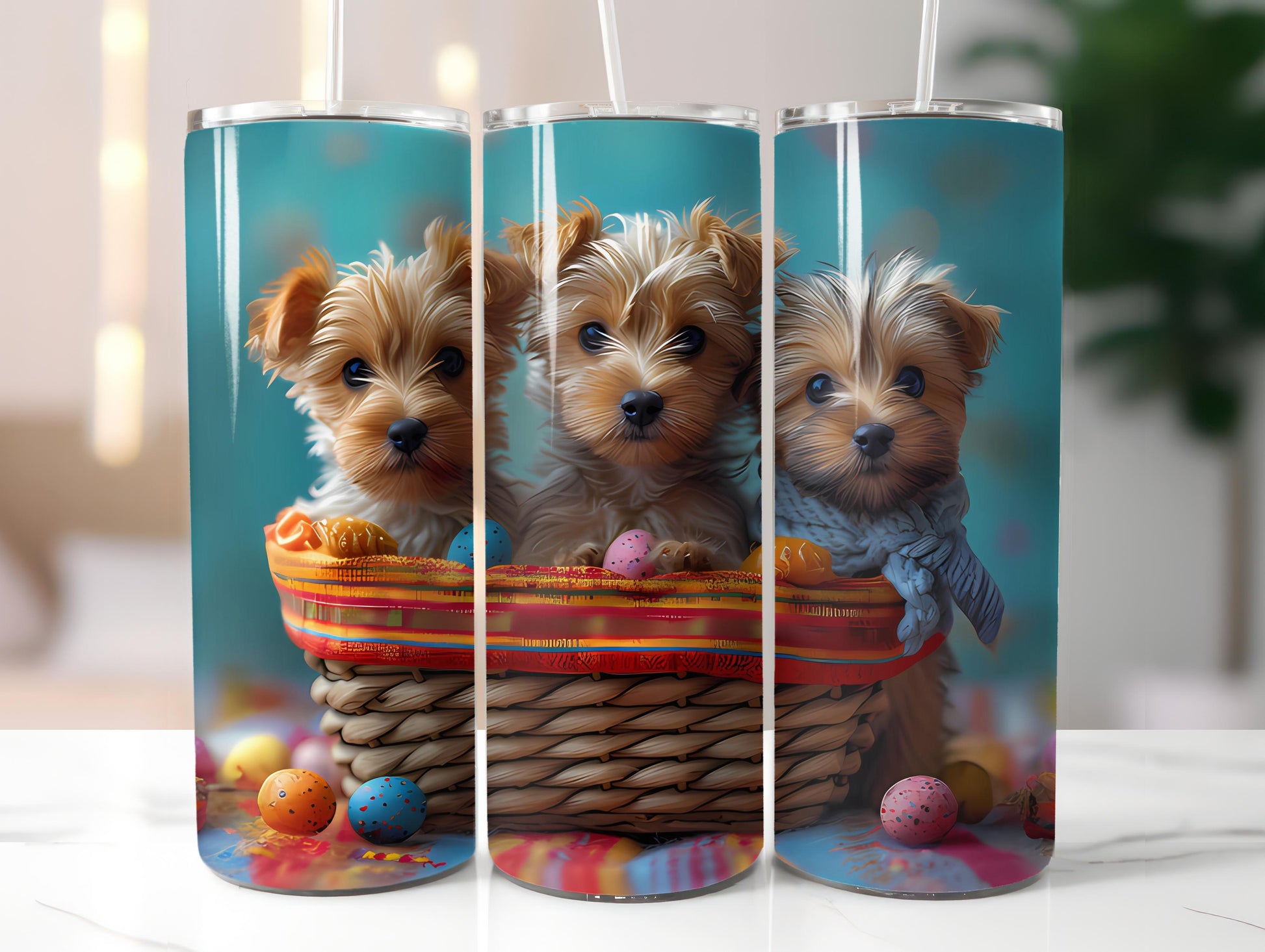 Dogs Easter 4 Tumbler Wrap - CraftNest