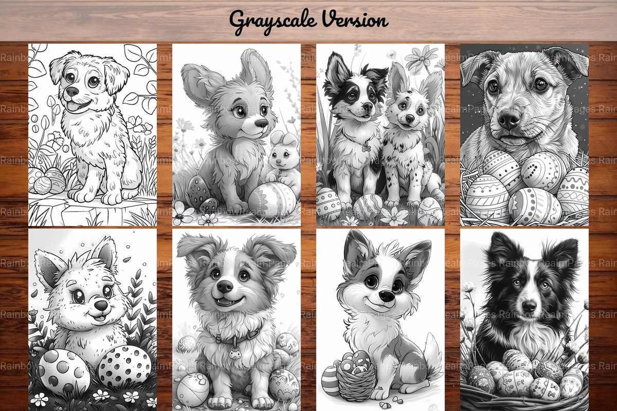 Dogs Easter Coloring Books - CraftNest