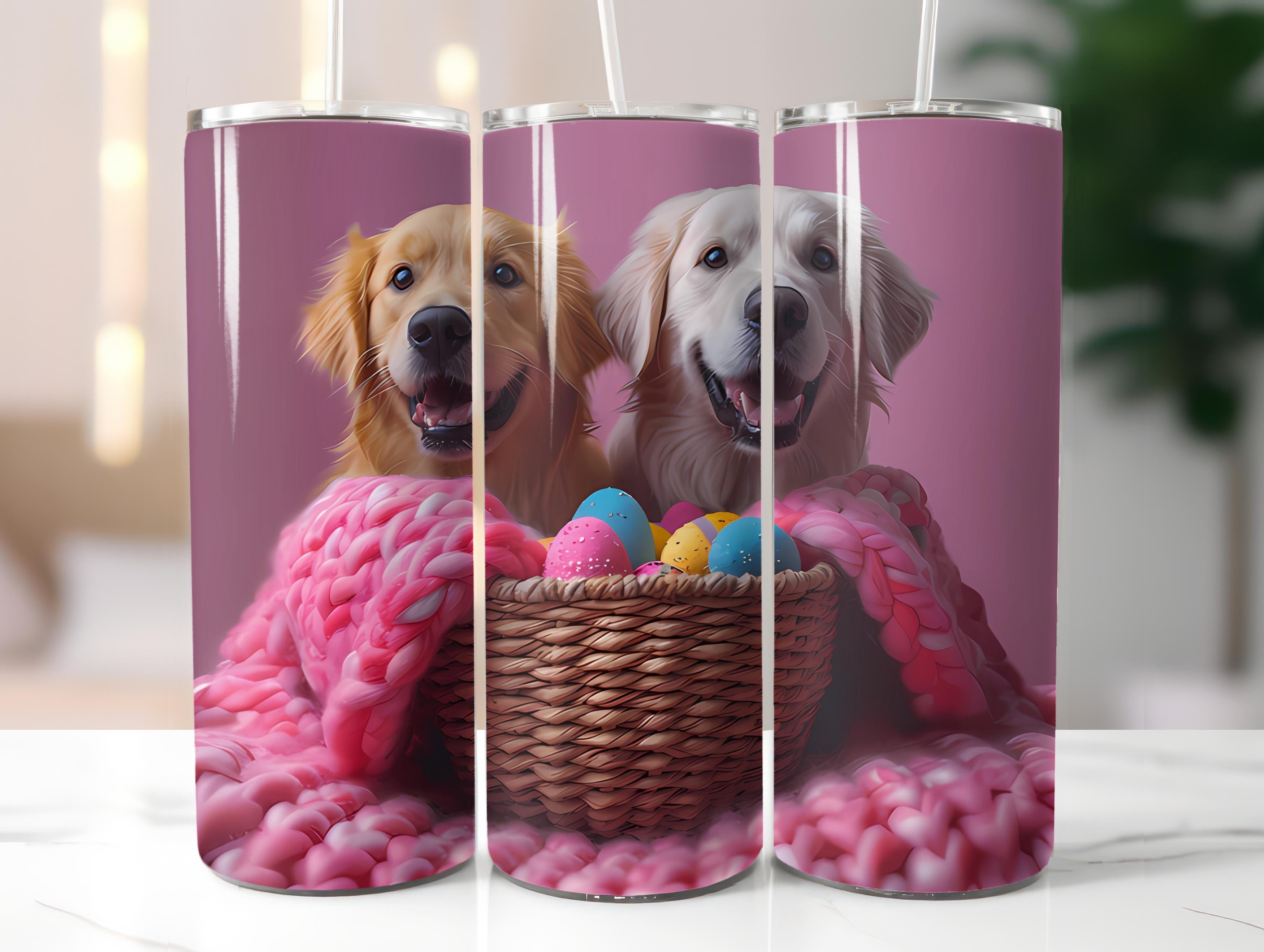 Dogs Easter 5 Tumbler Wrap - CraftNest