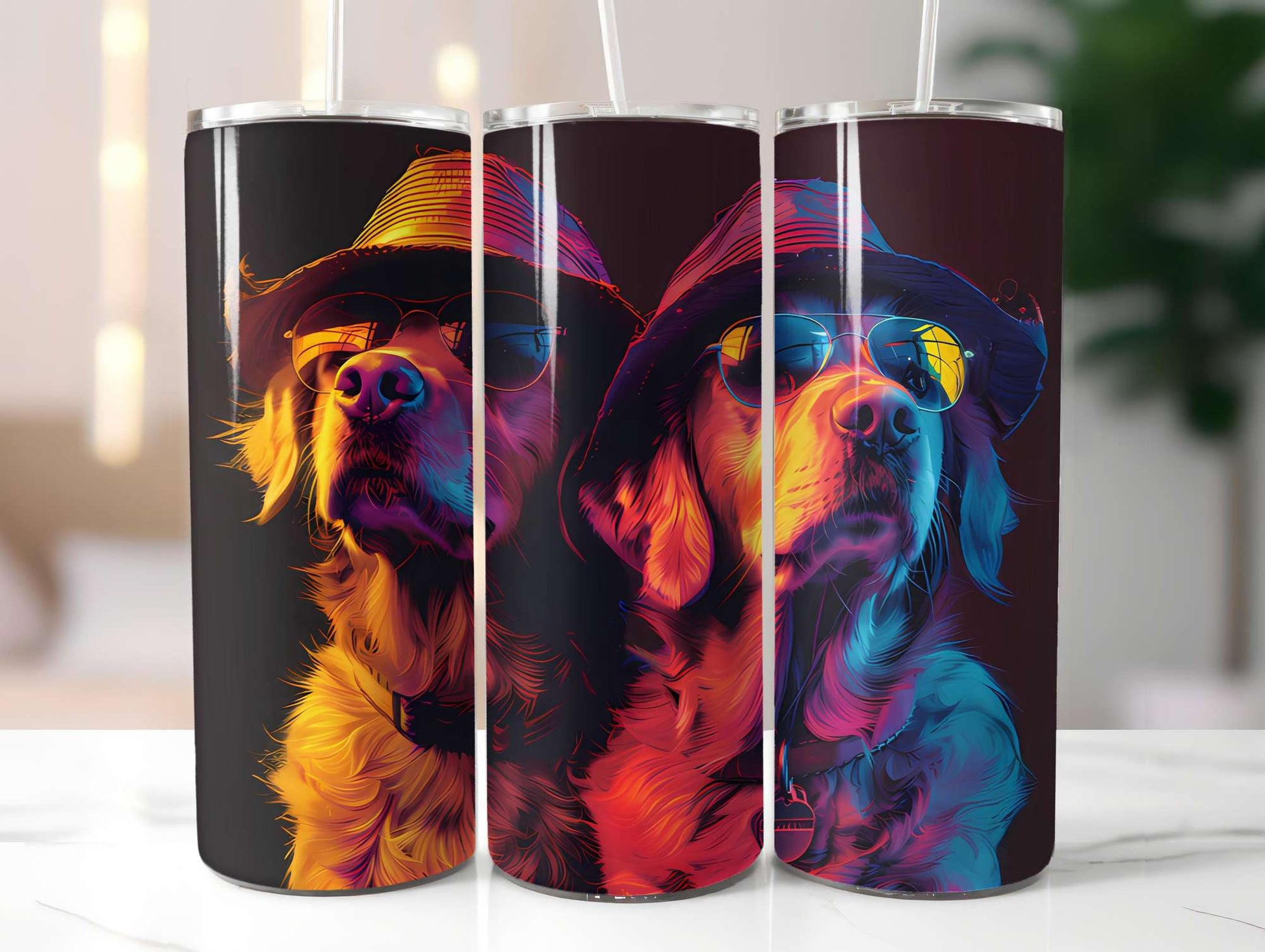 Dogs Summer 3 Tumbler Wrap - CraftNest - Digital Crafting and Art