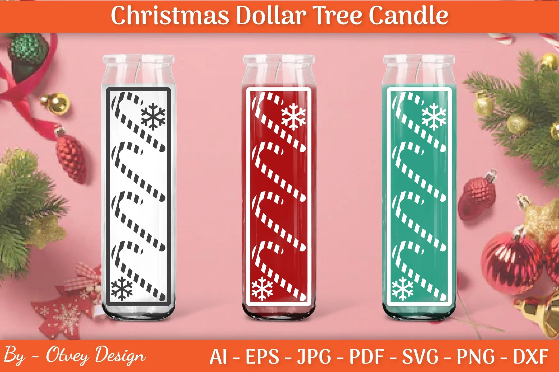Dollar Candle Tree Christmas SVG Bundle - CraftNest - Digital Crafting and Art