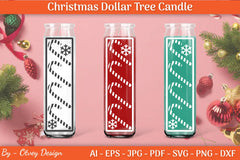 Dollar Candle Tree Christmas SVG Bundle - CraftNest - Digital Crafting and Art