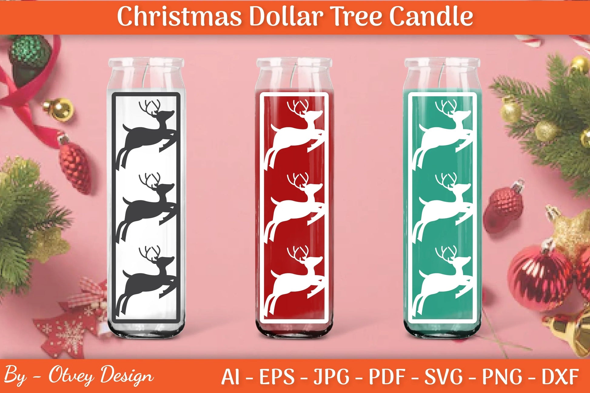 Dollar Candle Tree Christmas SVG Bundle - CraftNest - Digital Crafting and Art