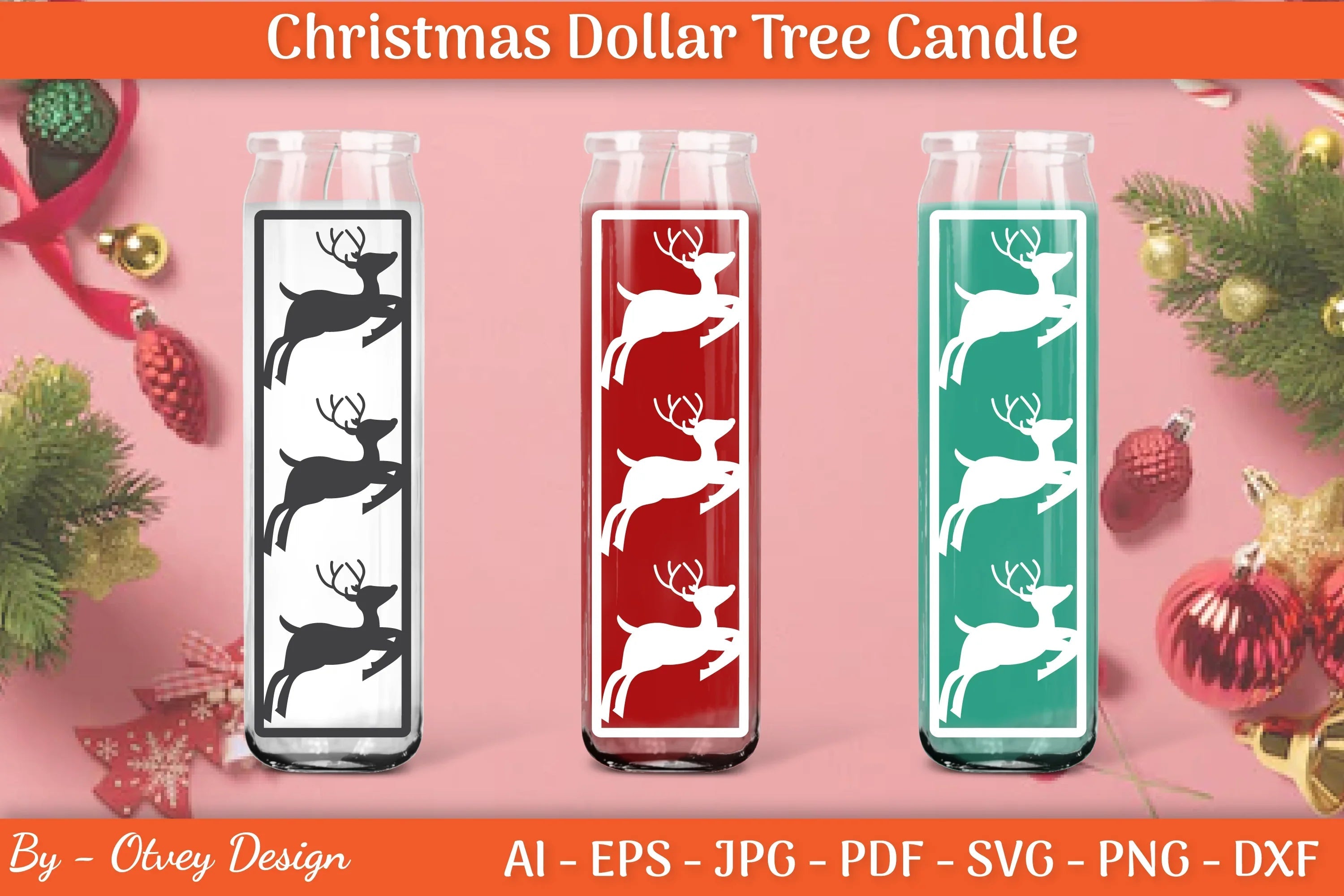 Dollar Candle Tree Christmas SVG Bundle - CraftNest - Digital Crafting and Art
