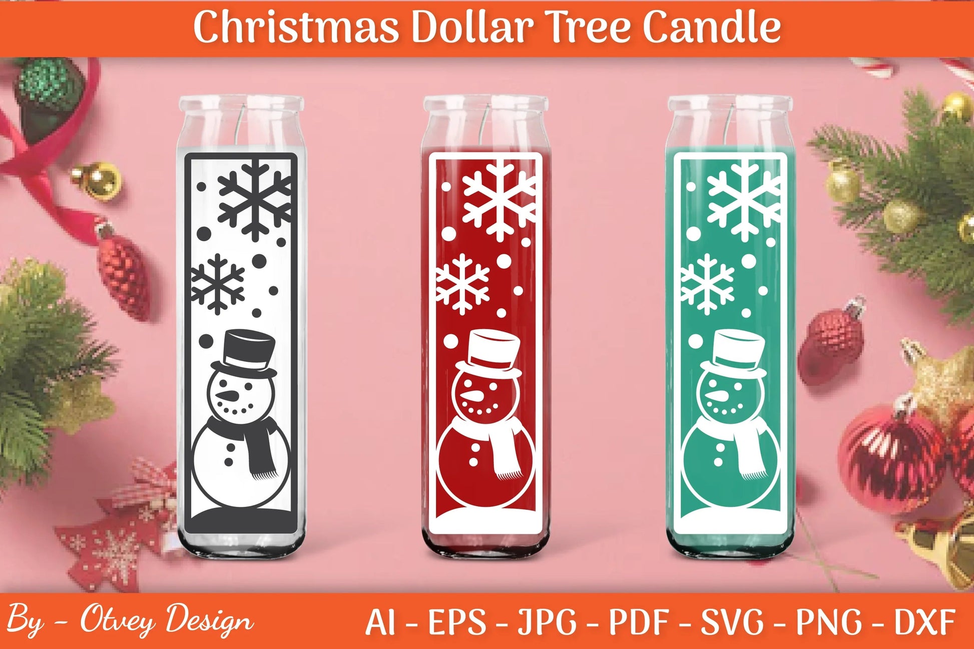 Dollar Candle Tree Christmas SVG Bundle - CraftNest - Digital Crafting and Art