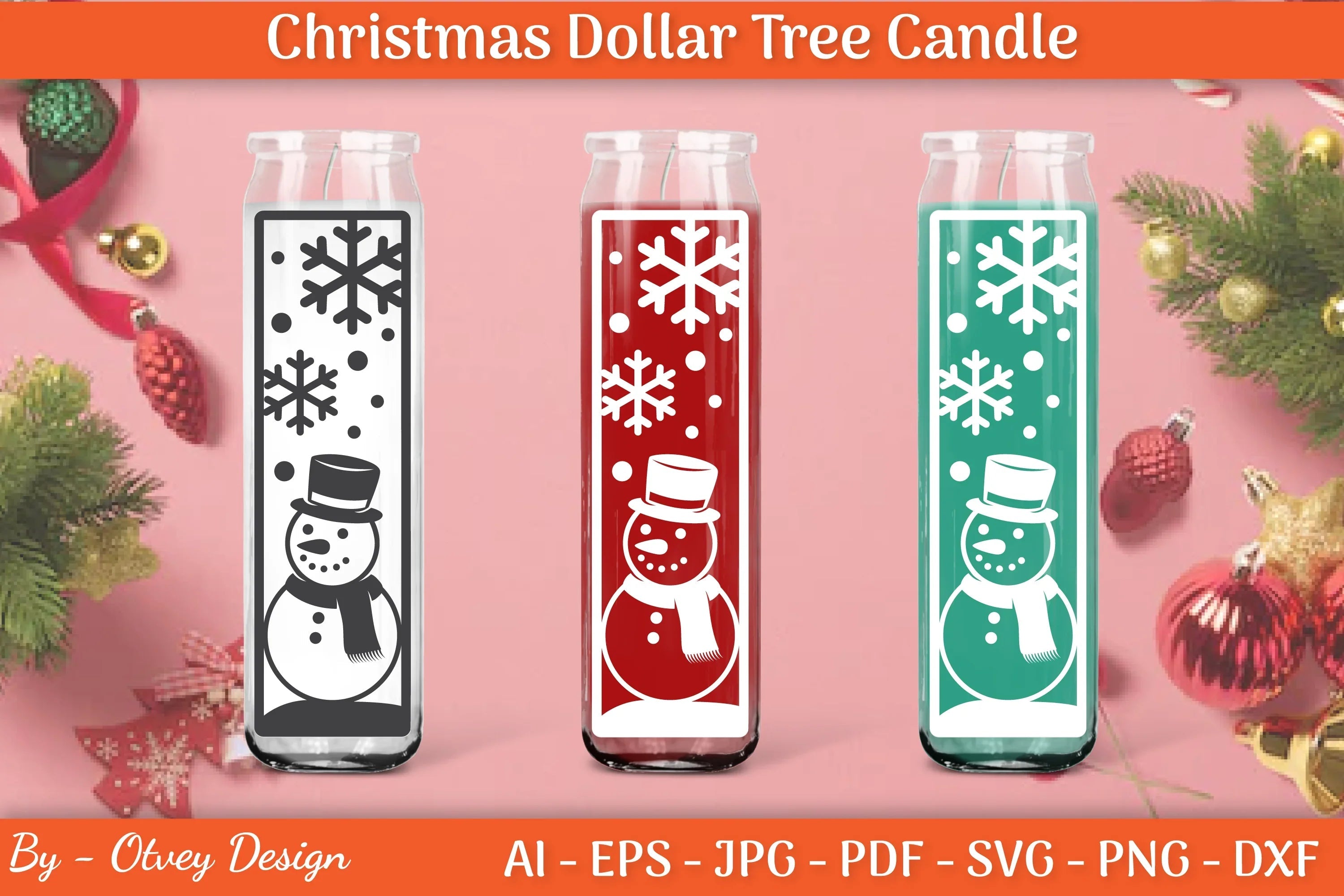 Dollar Candle Tree Christmas SVG Bundle - CraftNest - Digital Crafting and Art
