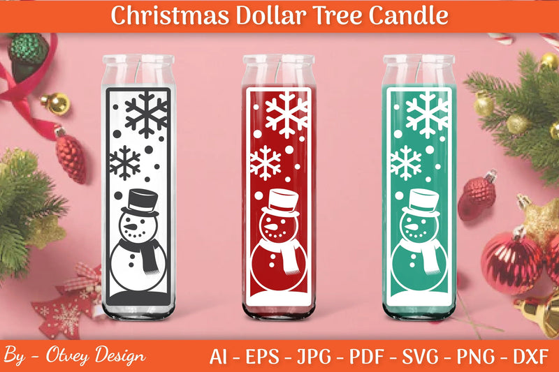 Dollar Candle Tree Christmas SVG Bundle - CraftNest - Digital Crafting and Art