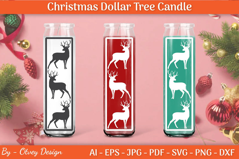 Dollar Candle Tree Christmas SVG Bundle - CraftNest - Digital Crafting and Art