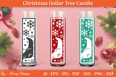 Dollar Candle Tree Christmas SVG Bundle - CraftNest - Digital Crafting and Art