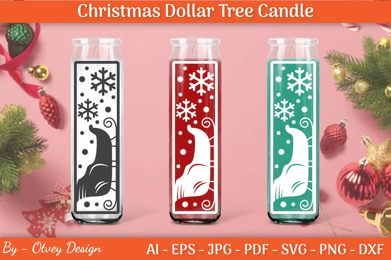 Dollar Candle Tree Christmas SVG Bundle - CraftNest - Digital Crafting and Art