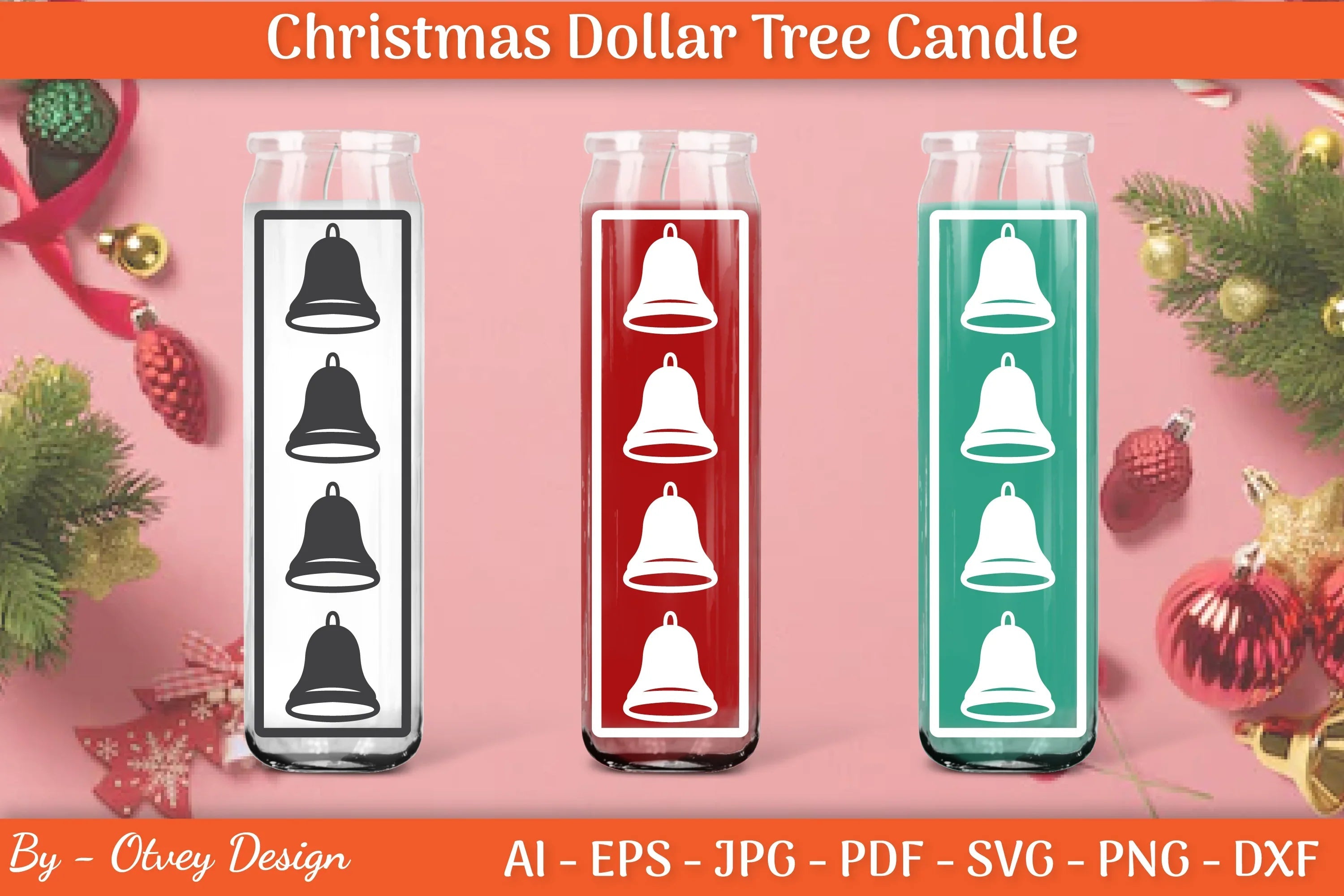 Dollar Candle Tree Christmas SVG Bundle - CraftNest - Digital Crafting and Art