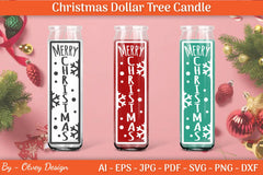 Dollar Candle Tree Christmas SVG Bundle - CraftNest - Digital Crafting and Art