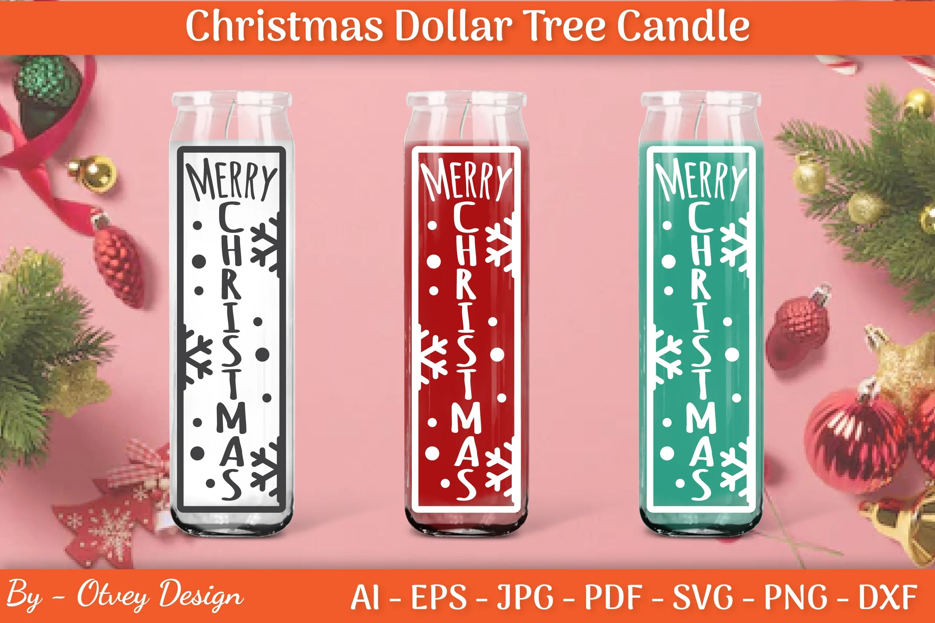 Dollar Candle Tree Christmas SVG Bundle - CraftNest - Digital Crafting and Art