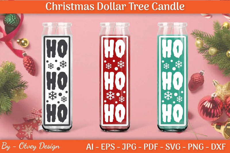 Dollar Candle Tree Christmas SVG Bundle - CraftNest - Digital Crafting and Art