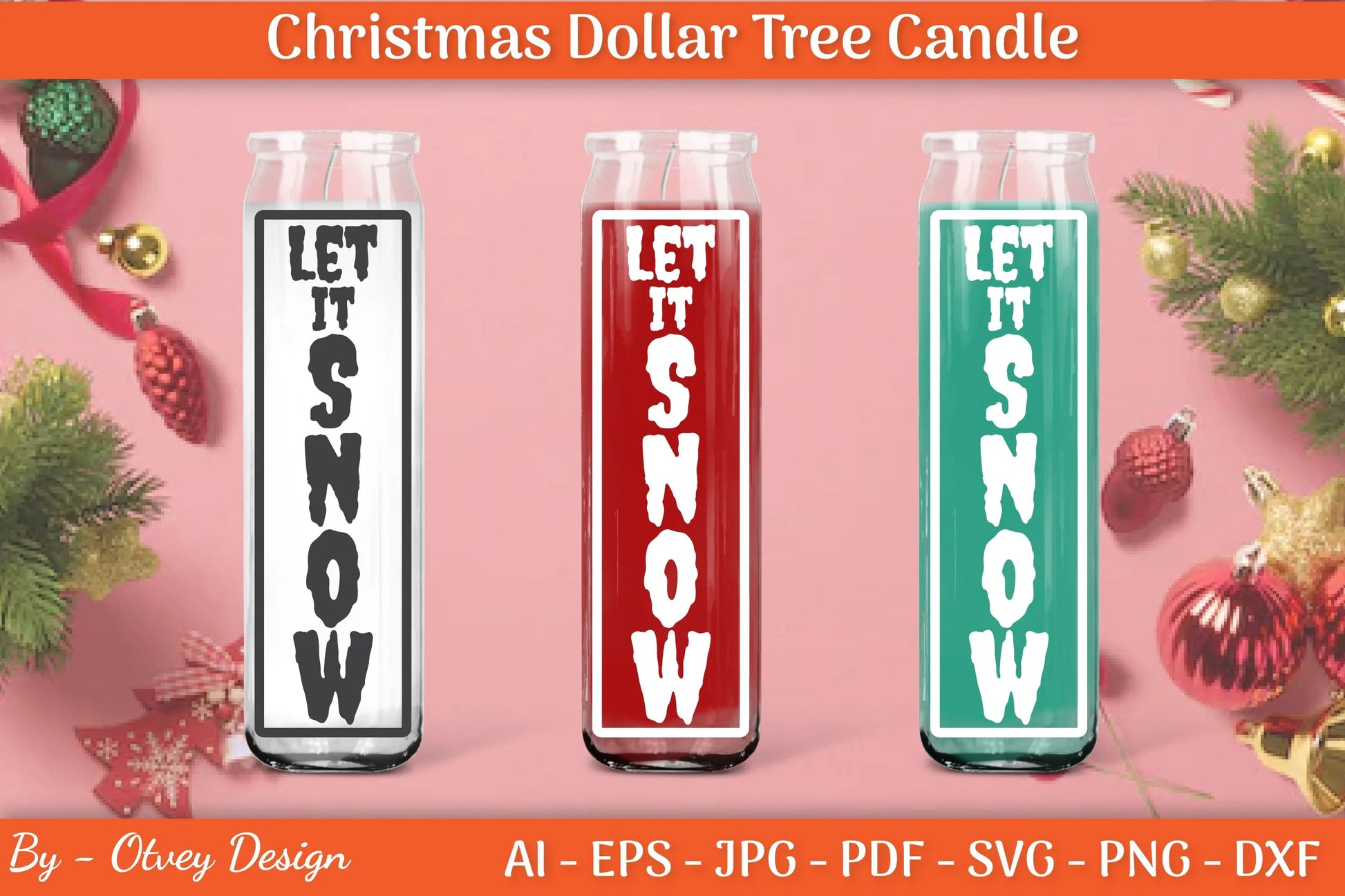 Dollar Candle Tree Christmas SVG Bundle - CraftNest - Digital Crafting and Art