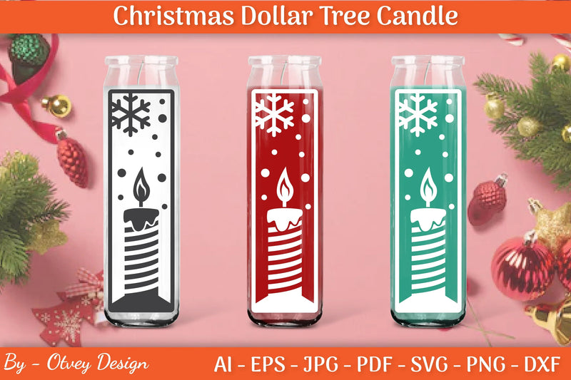 Dollar Candle Tree Christmas SVG Bundle - CraftNest - Digital Crafting and Art