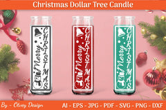 Dollar Candle Tree Christmas SVG Bundle - CraftNest - Digital Crafting and Art