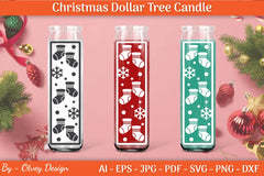 Dollar Candle Tree Christmas SVG Bundle - CraftNest - Digital Crafting and Art