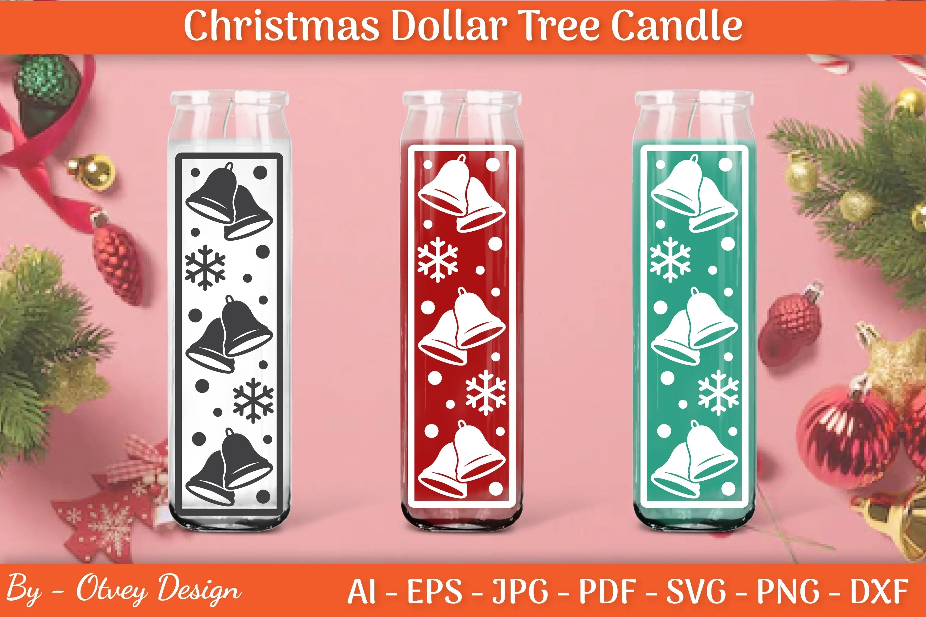 Dollar Candle Tree Christmas SVG Bundle - CraftNest - Digital Crafting and Art