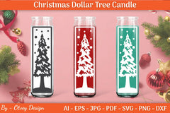 Dollar Candle Tree Christmas SVG Bundle - CraftNest - Digital Crafting and Art