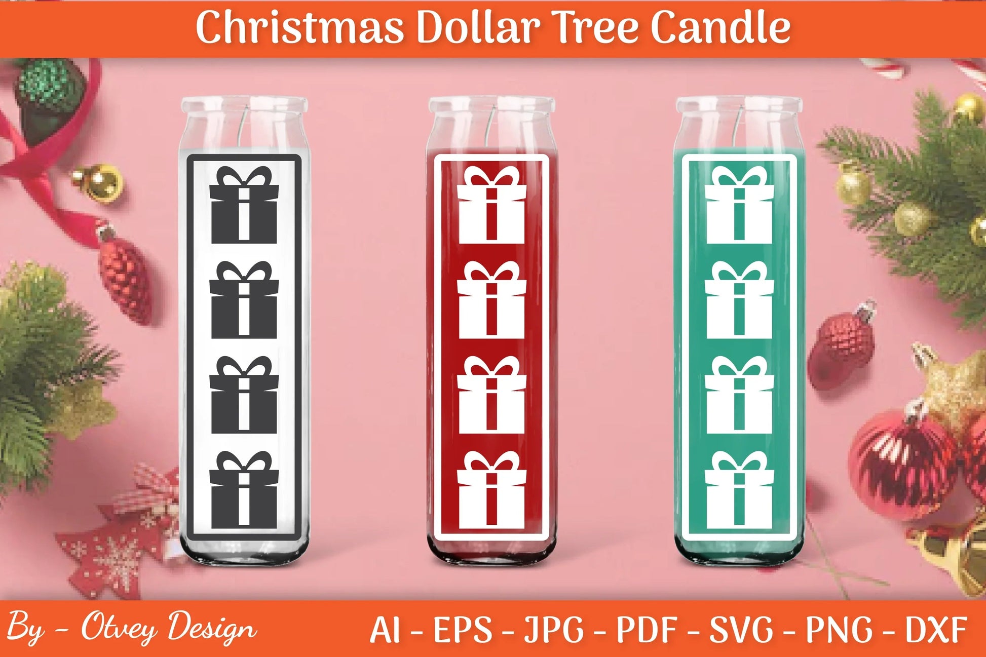 Dollar Christmas Candle Tree SVG Bundle - CraftNest - Digital Crafting and Art