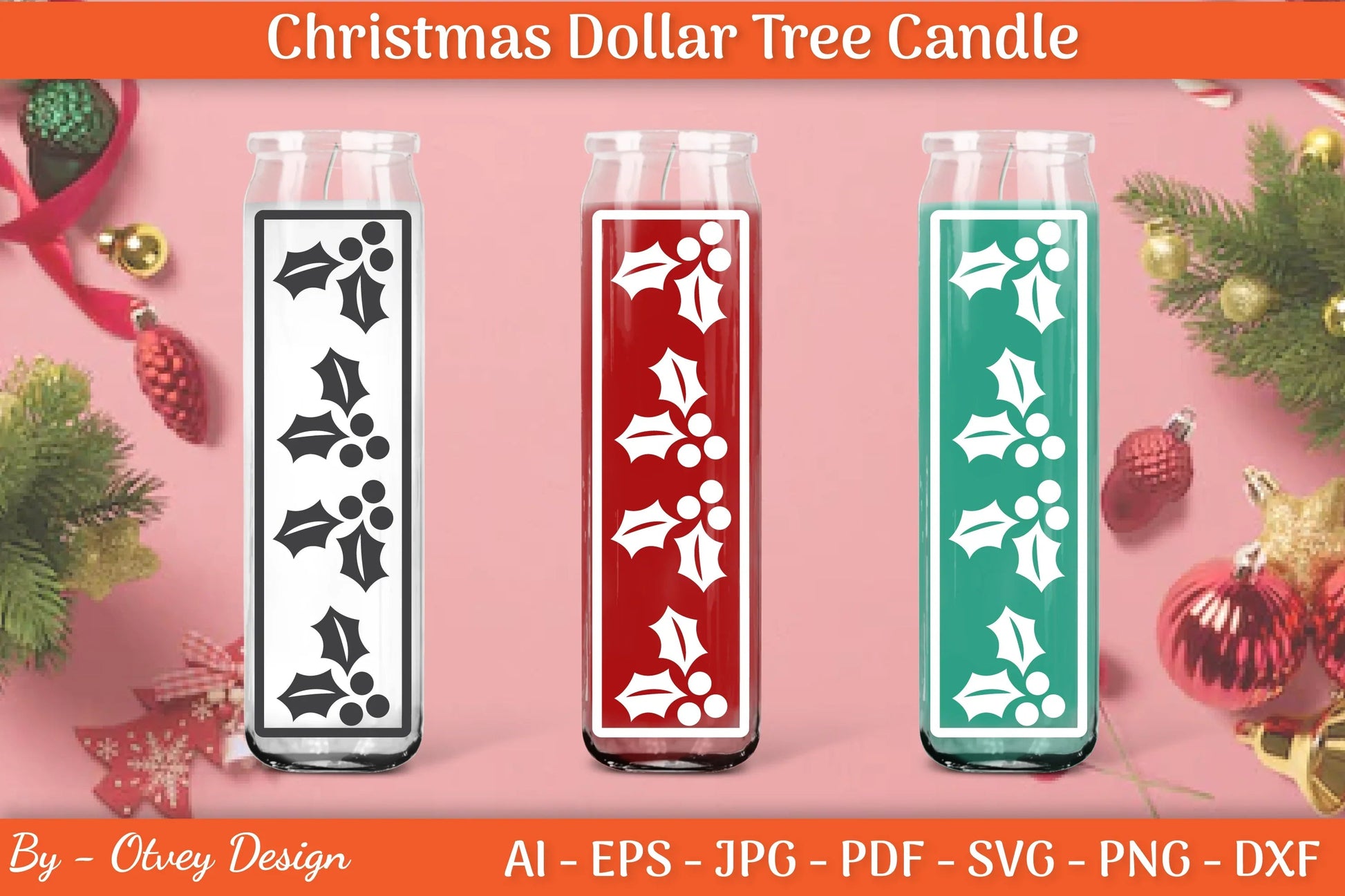 Dollar Candle Tree Christmas SVG Bundle - CraftNest - Digital Crafting and Art