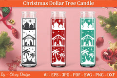 Dollar Candle Tree Nativity SVG Bundle - CraftNest - Digital Crafting and Art