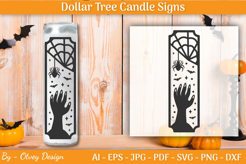 Dollar Tree Halloween Candle SVG Bundle - CraftNest - Digital Crafting and Art