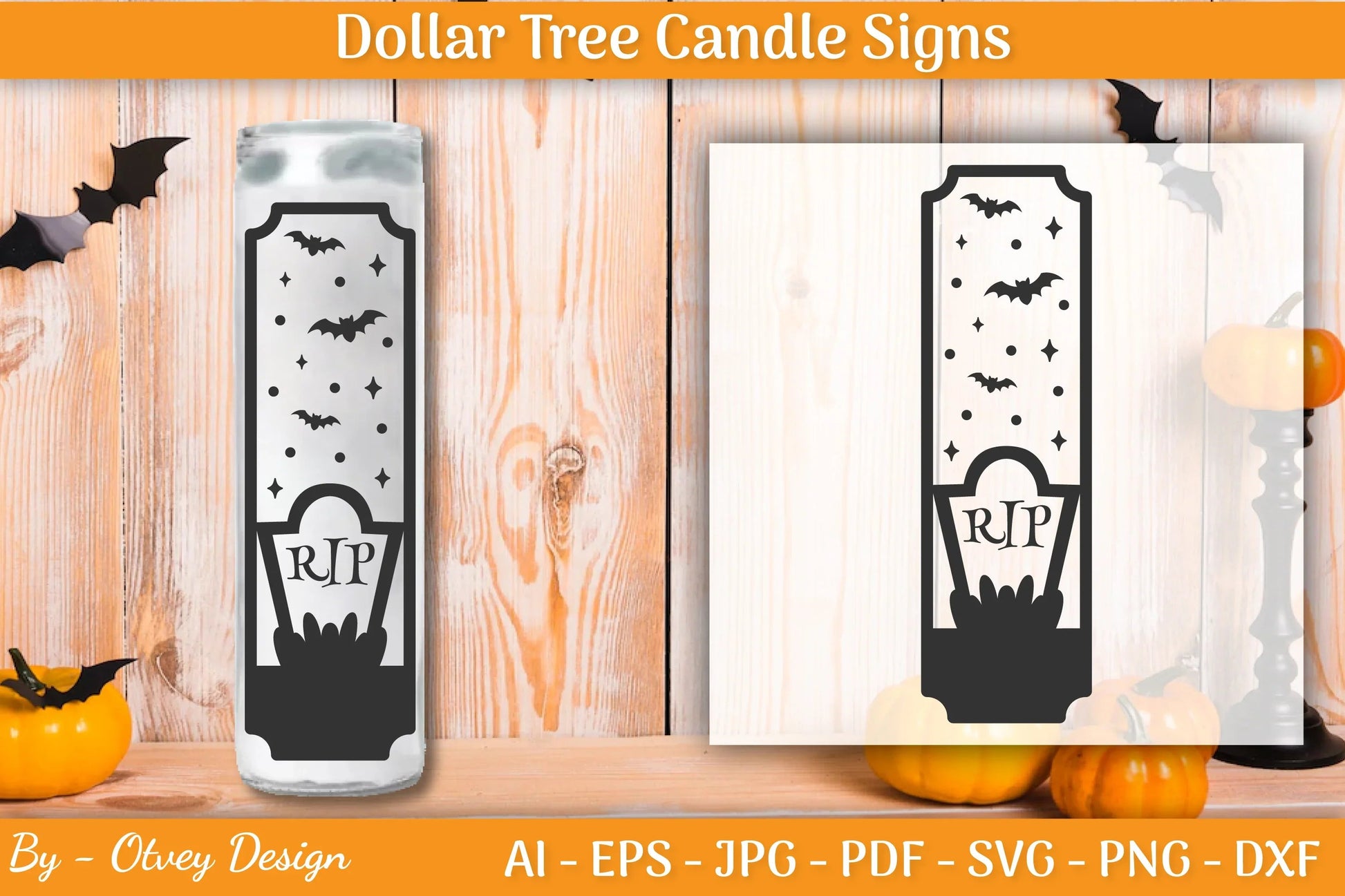 Dollar Tree Halloween Candle SVG Bundle - CraftNest - Digital Crafting and Art