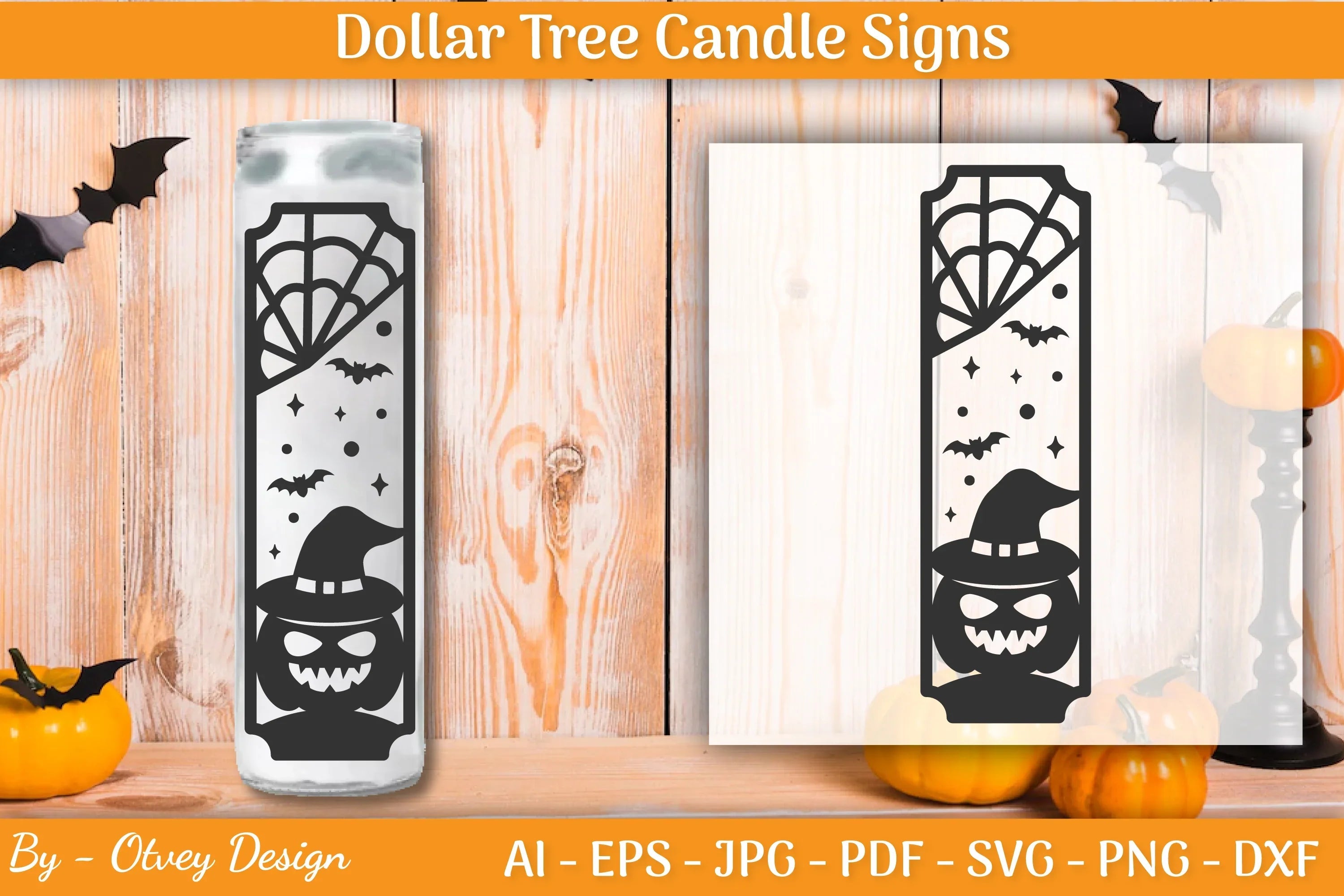 Dollar Tree Halloween Candle SVG Bundle - CraftNest - Digital Crafting and Art