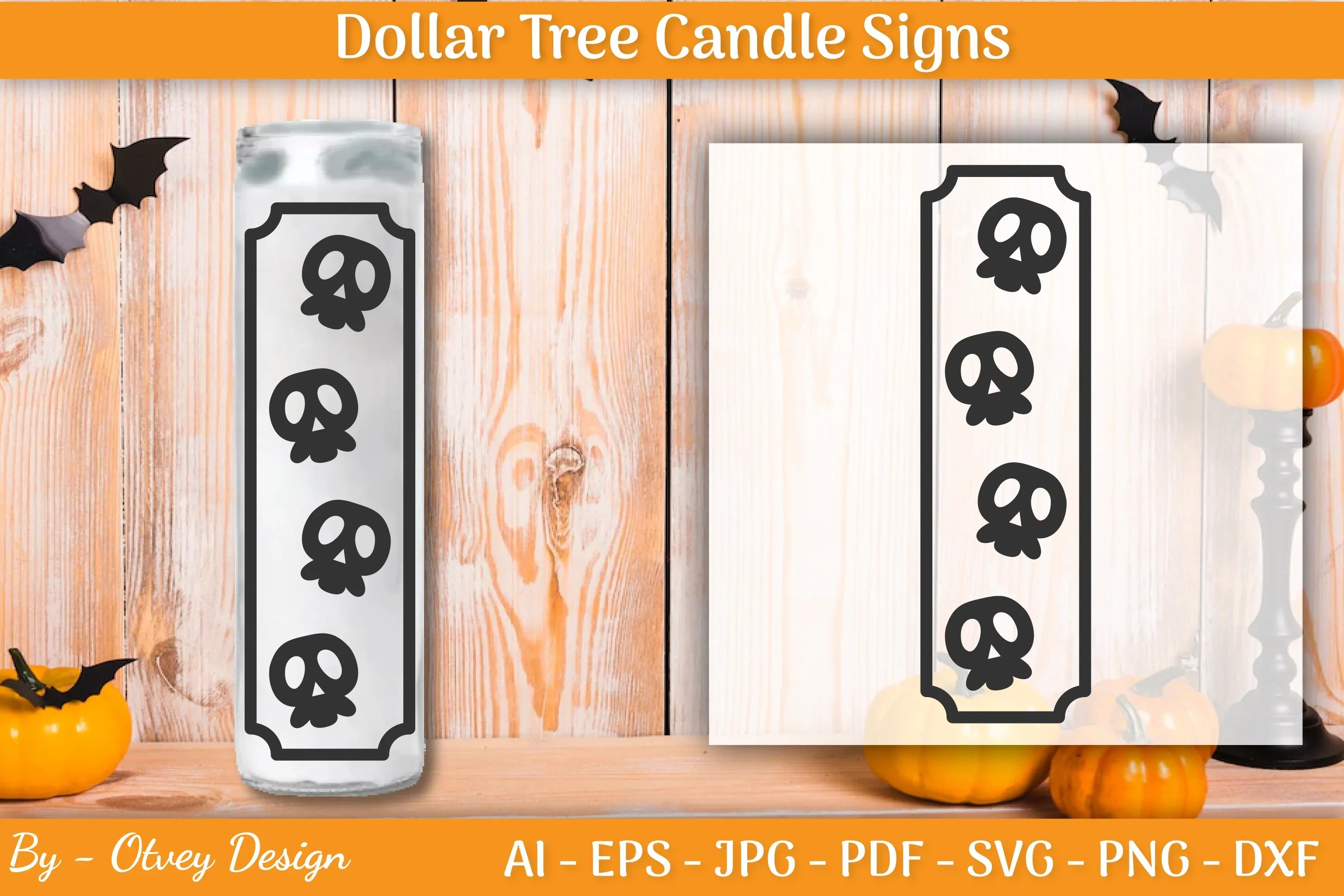 Dollar Tree Halloween Candle SVG Bundle - CraftNest - Digital Crafting and Art