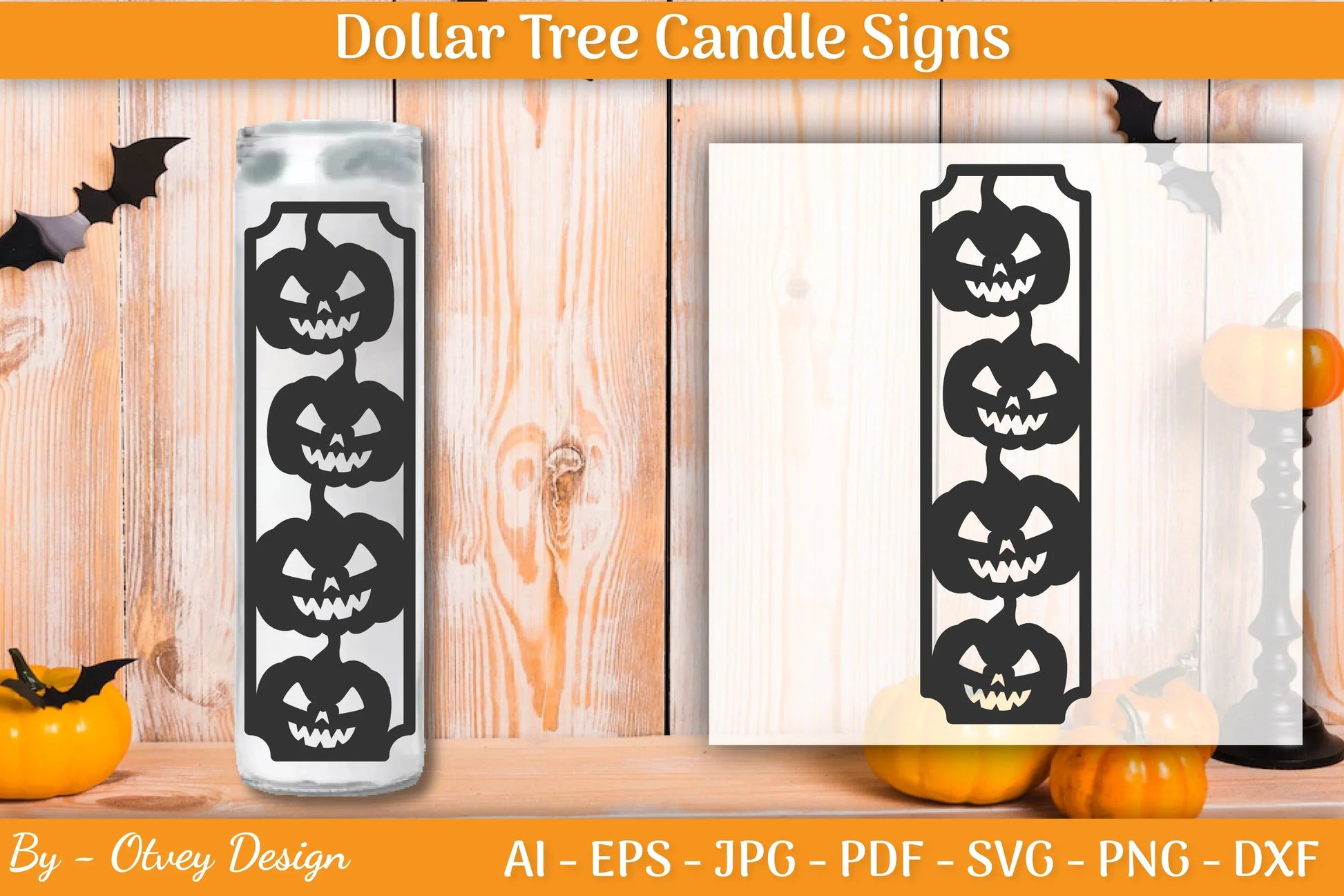 Dollar Tree Halloween Candle SVG Bundle - CraftNest - Digital Crafting and Art