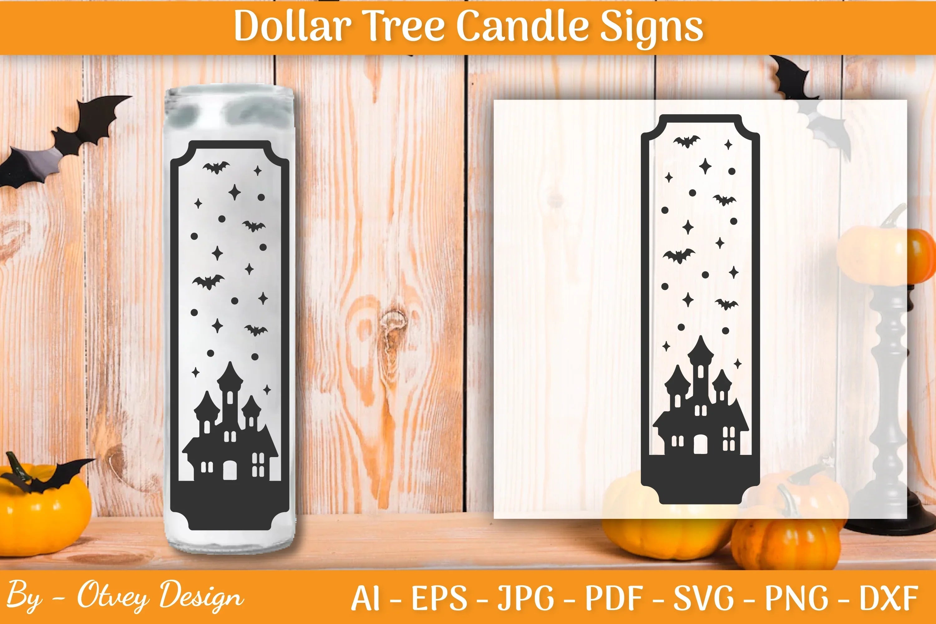 Dollar Tree Halloween Candle SVG Bundle - CraftNest - Digital Crafting and Art