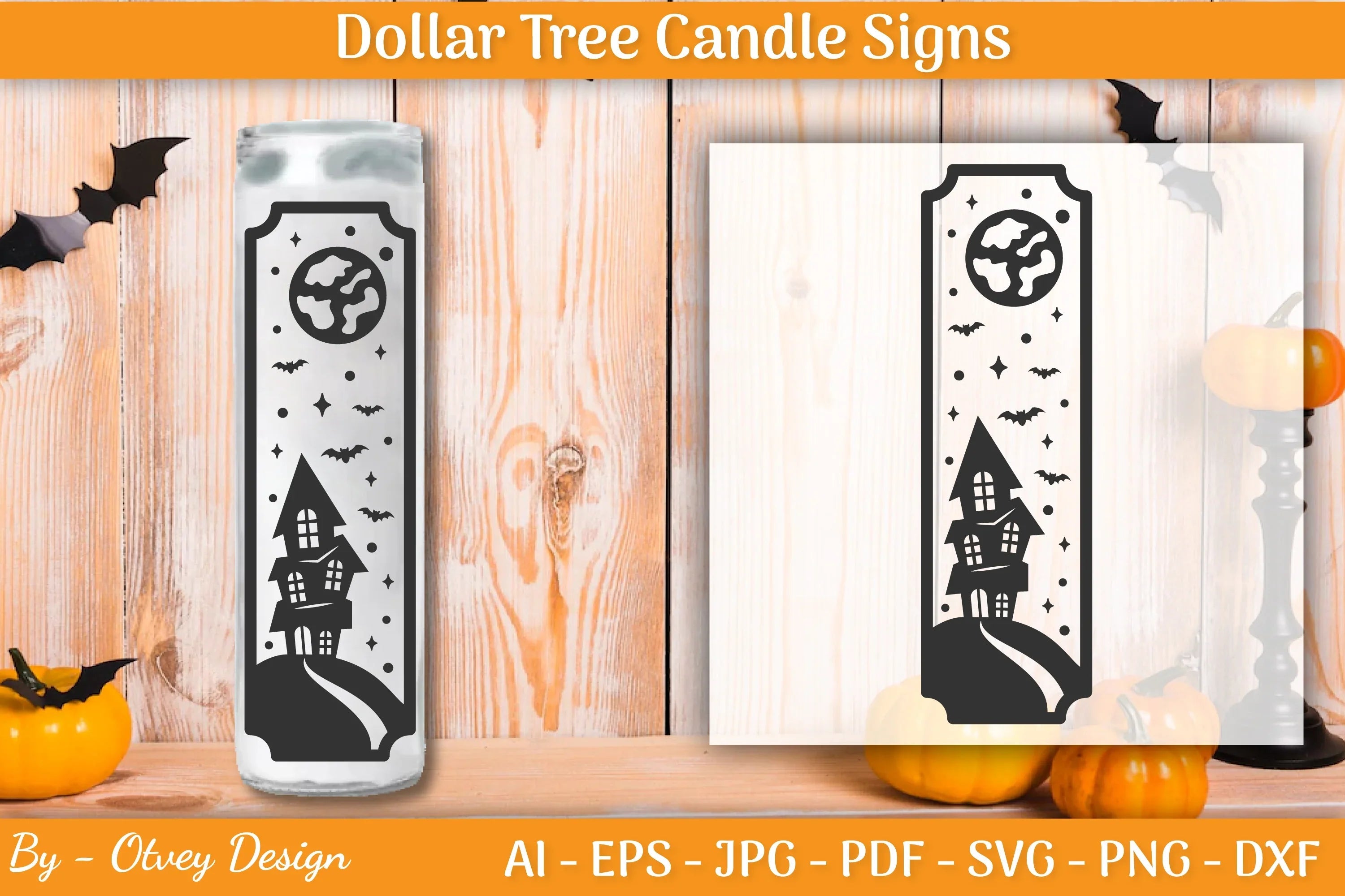 Dollar Tree Halloween Candle SVG Bundle - CraftNest - Digital Crafting and Art