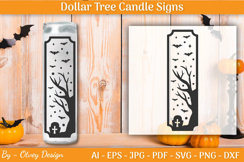 Dollar Tree Halloween Candle SVG Bundle - CraftNest - Digital Crafting and Art
