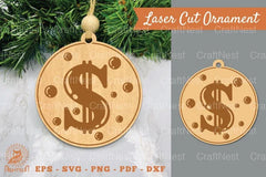 Dollar Sign Laser Cut Ornament Clipart Bundle - CraftNest - Digital Crafting and Art