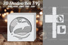 Dolphin Papercut Shadow Box Design Bundle