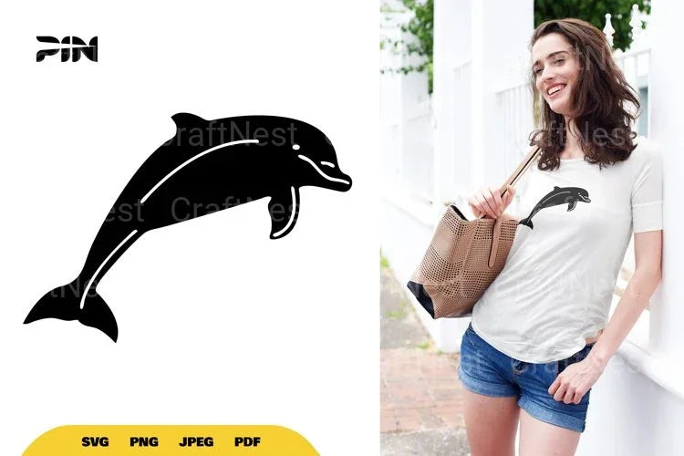 Dolphin Silhouette Clipart Bundle - CraftNest - Digital Crafting and Art