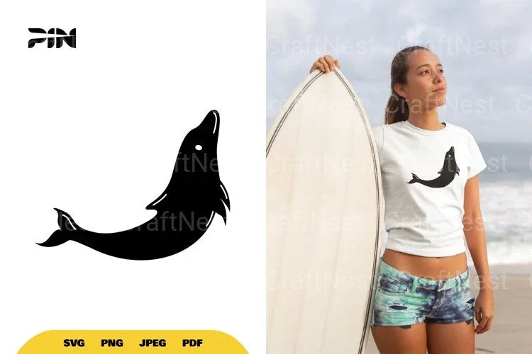 Dolphin Silhouette SVG Bundle - CraftNest - Digital Crafting and Art