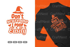 Don’t Scare Me Poop Easily Halloween SVG Bundle - CraftNest - Digital Crafting and Art
